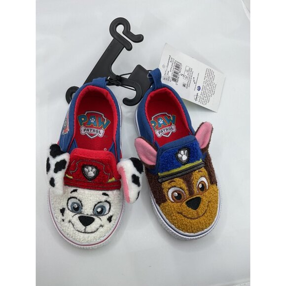 Paw Patrol Toddler Boys Plush Character Sneakers Featuring Chase & Marshall Desi - Picture 2 of 4